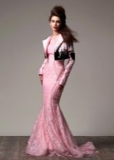 Short jacket for a long dress