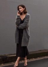 Warm cardigan for a long dress