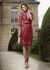 accessories for a red sheath dress