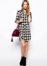Check Shirt Dress Bag
