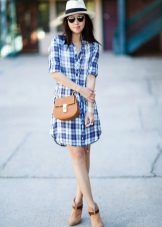 Hat for a check shirt dress