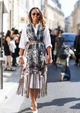 Cape for spring dress-shirt