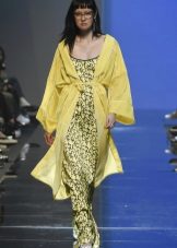 yellow dress cloak