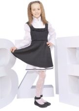 School sundress for girls on shoulder straps