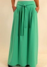 summer long skirt with a belt