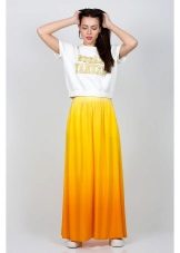 gradient color summer skirt
