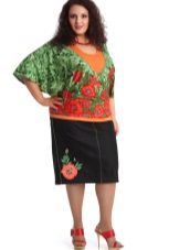 denim skirt for overweight women