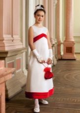 New Year's dress for a girl with high waist