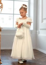 Christmas dress for girls in Empire style floor