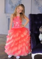 New Year's dress for the girl multilayer