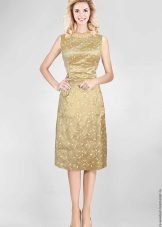 simple cut taffeta dress