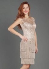 Abendkleid mit Fransen