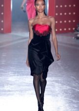 Velor sheath dress short