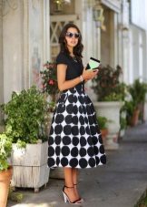 full pea midi skirt