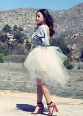 white organza skirt