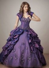 Chic purple ball gown for a girl