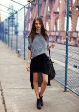 sporty asymmetrical skirt