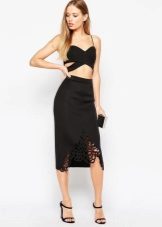 Side skirt with pencil