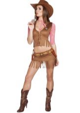 Cowboy fringed skirt