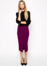 Front slit skirt