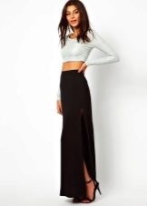 Long slit skirt