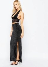 Long slit skirt
