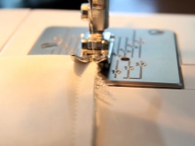 Stitching corset parts