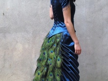 Peacock Feather Wedding Dress