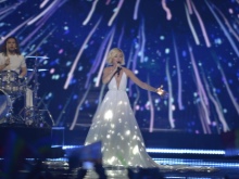 Luminous dress of Polina Gagarina at Eurovision 2015