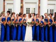 Blue bridesmaid dresses