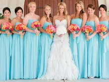 Blue bridesmaid dresses