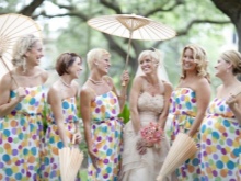 Colorful dresses for bridesmaids