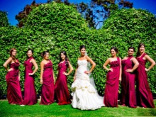 burgundy bridesmaid dresses