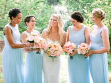 Blue bridesmaid dresses