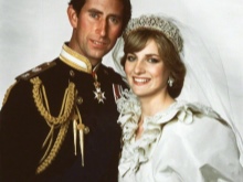 The wedding image of Princess Diana