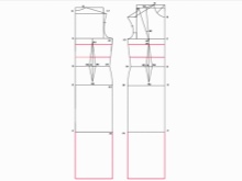 Belt insert on a Greek dress pattern