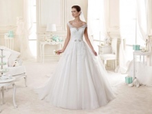 Nicole Fashion Group Off Shoulder Wedding Dress