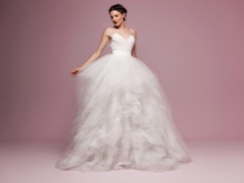 Lush fashionable wedding dress