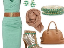 Accessories for mint dress
