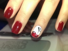 Cherry manicure