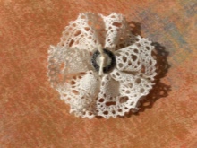 Lacy middle of a flower