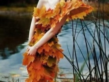 Dress of leaves