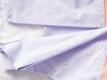 Stitching a zipper on a baby dress