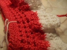 Knitting dresses with a yoke for girls 1-3 years old - step 3