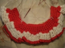 Knitting dresses with a yoke for girls 1-3 years old - step 4