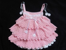 Crocheted openwork sundress