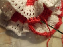 Knitting dresses with a yoke for girls 1-3 years old - step 5