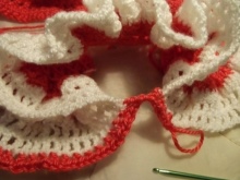 Knitting dresses with a yoke for girls 1-3 years old - step 6