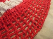 Knitting dresses with a yoke for girls 1-3 years old - step 7