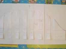 Building a pattern of a sleeve-flashlight - step 2